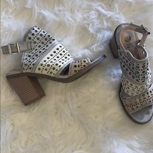 Chunk heel ankle bootie